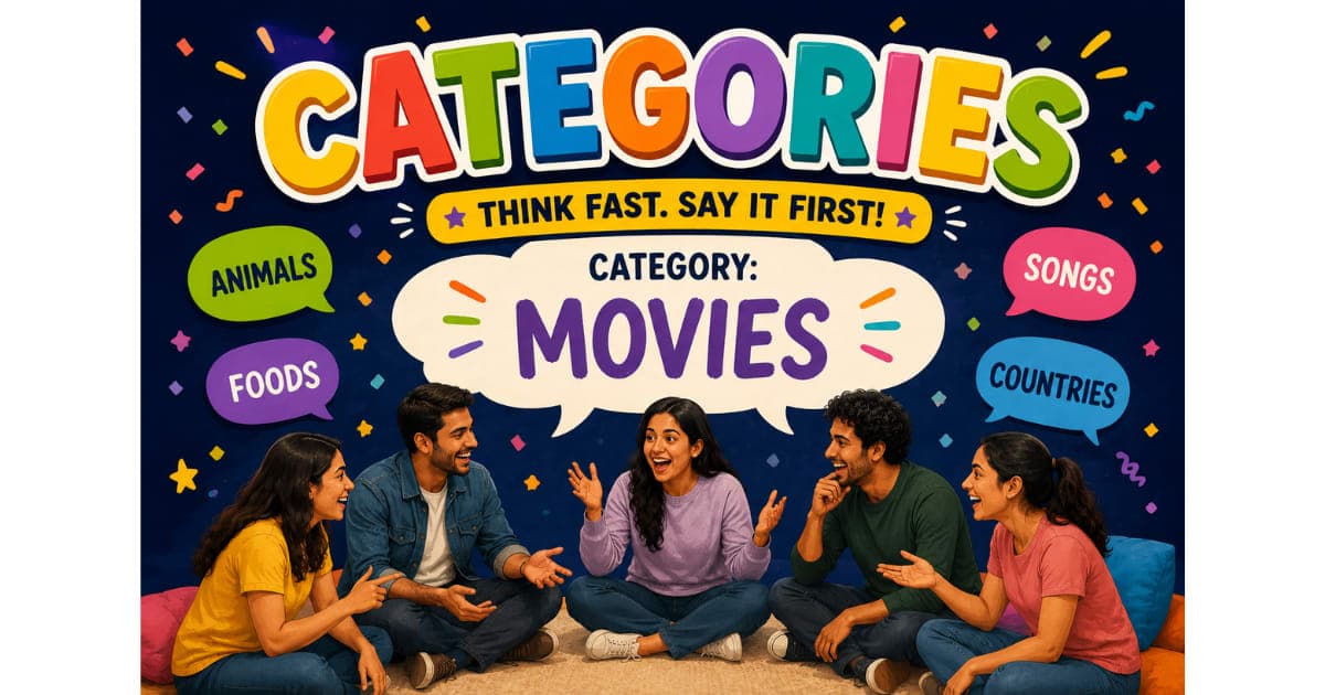 How to Play Categories — The Fast Thinking Party Game Everyone Loves