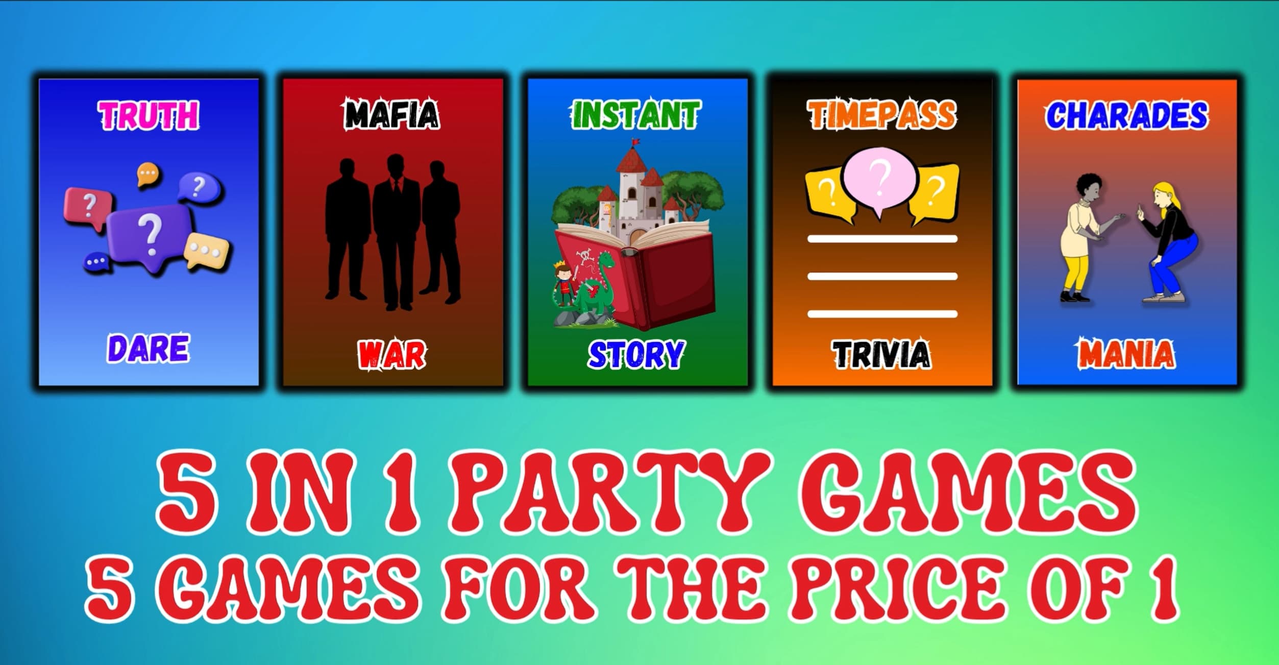 5-in-1 Party Games Review: Five Games, One Box, Endless Fun